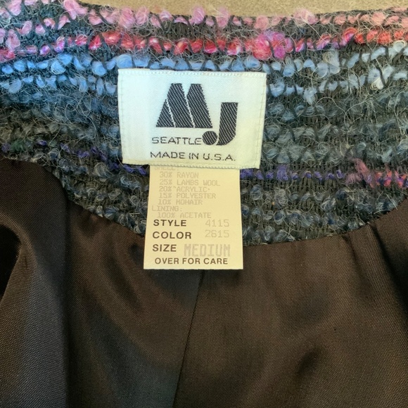 Boucle MJ Seattle Jewel Tone Jacket, Vintage - Picture 10 of 12
